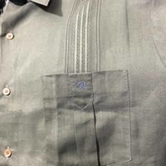 Oscar de La Renta Vintage Men's Shirt Short Sleeve Button Down XL - Panama- - Picture 6 of 11